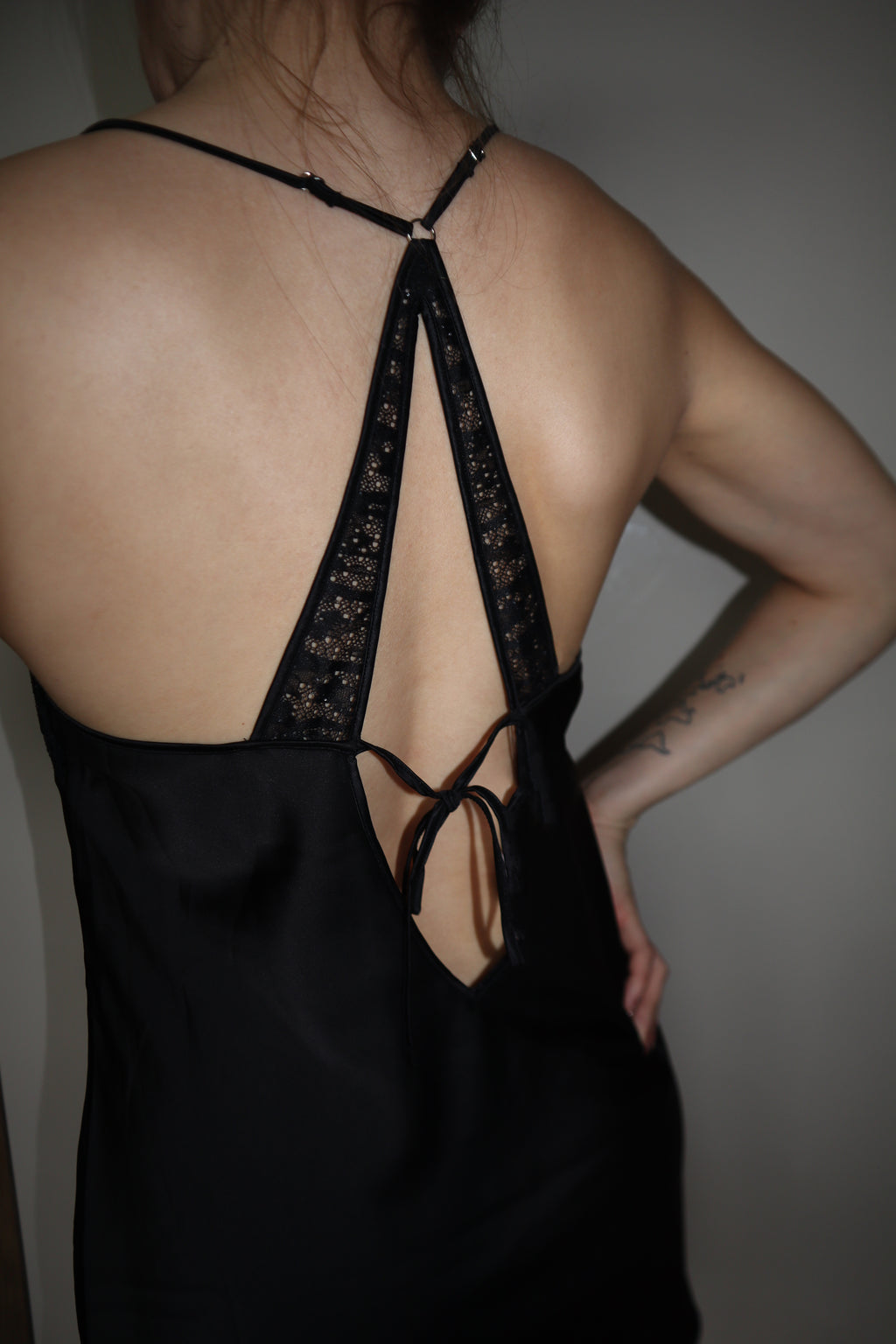 Lunar Shimmer Slip Dress