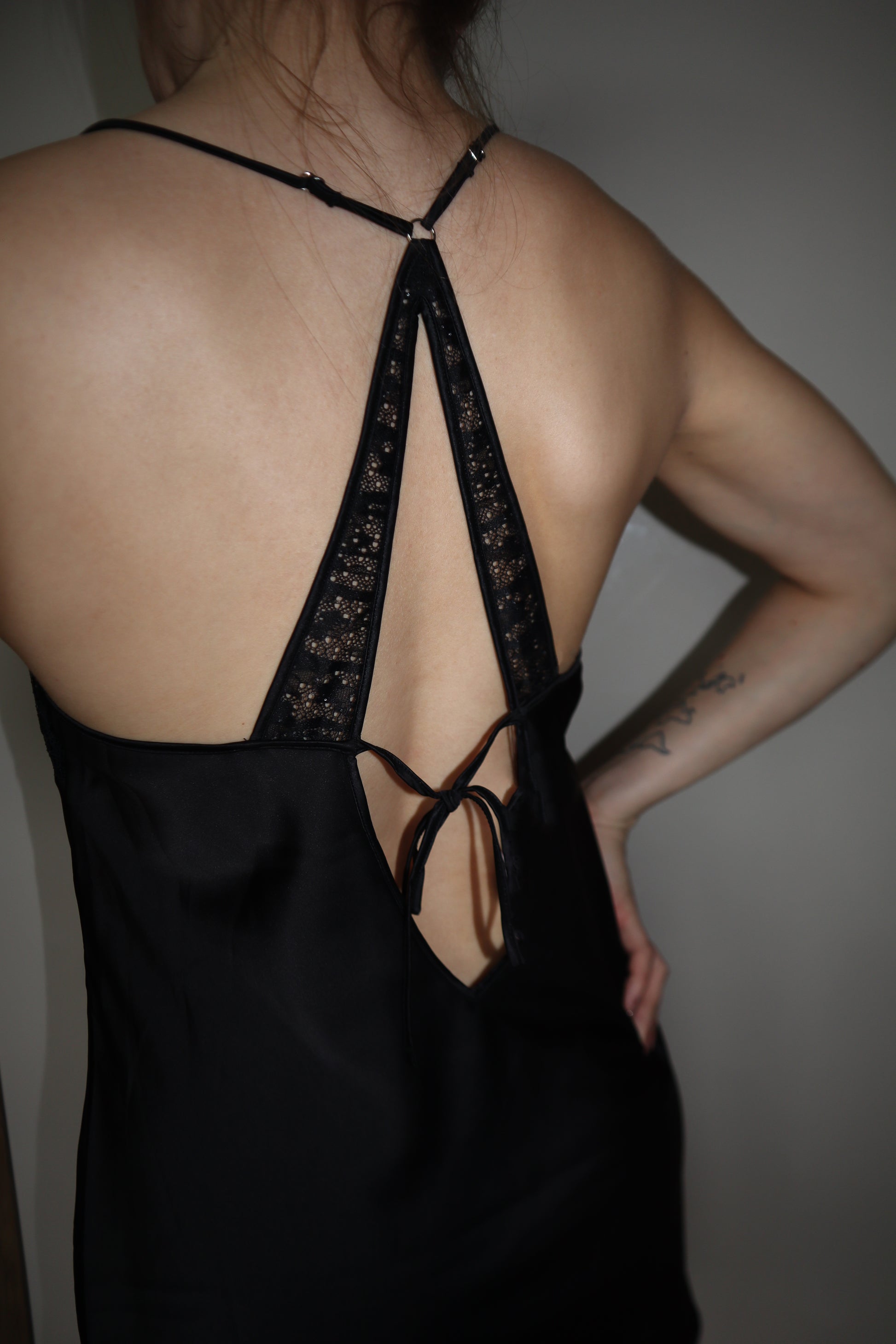 Lunar Shimmer Slip Dress