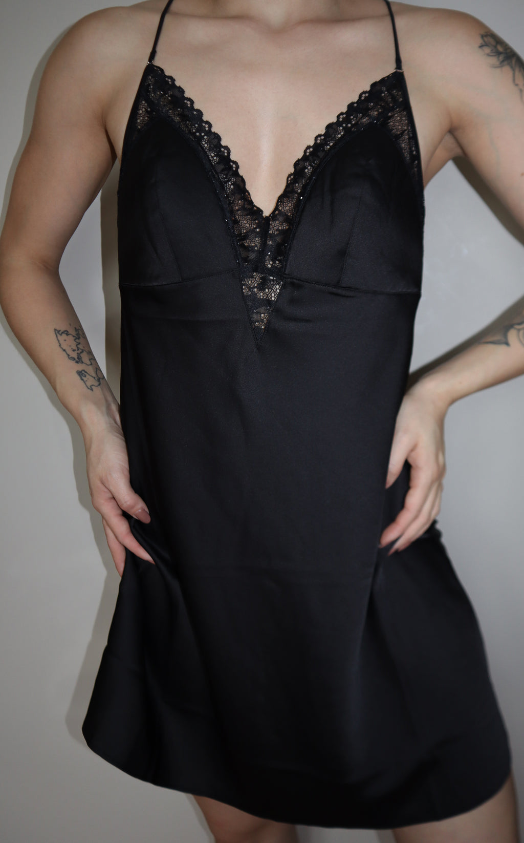 Lunar Shimmer Slip Dress