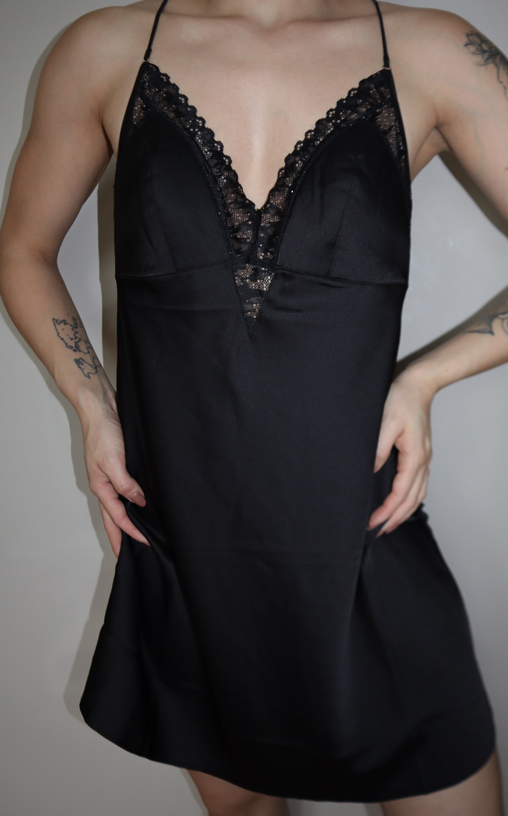 Lunar Shimmer Slip Dress