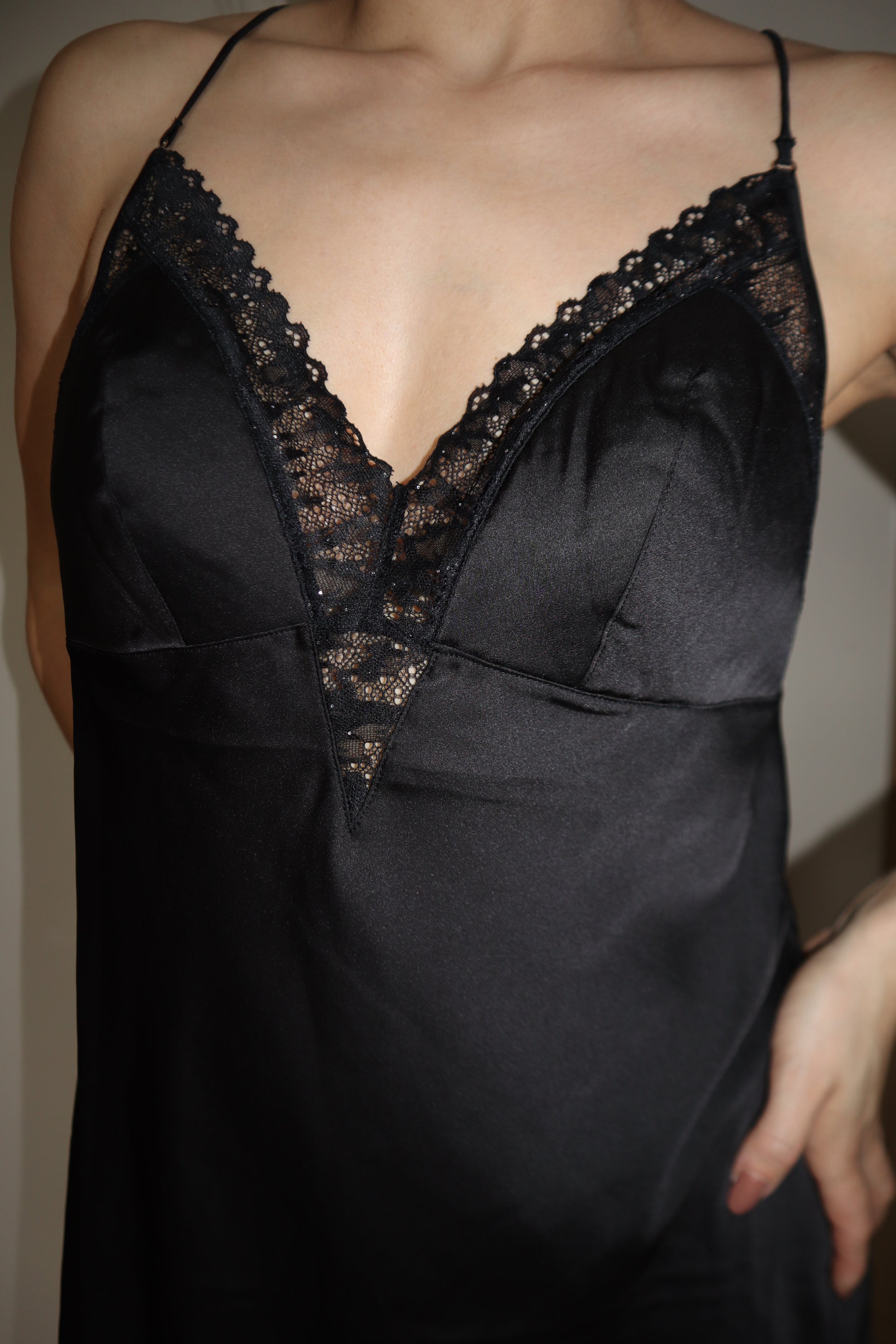 Lunar Shimmer Slip Dress